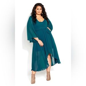 NWOT Teal City Chic Fleetwood Maxi Dress - Size 18